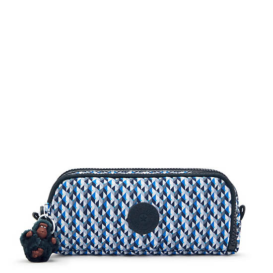 Kipling Gitroy Classic Printed Pencil Case Taske Blå | DK 1899VR